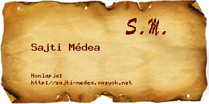 Sajti Médea névjegykártya